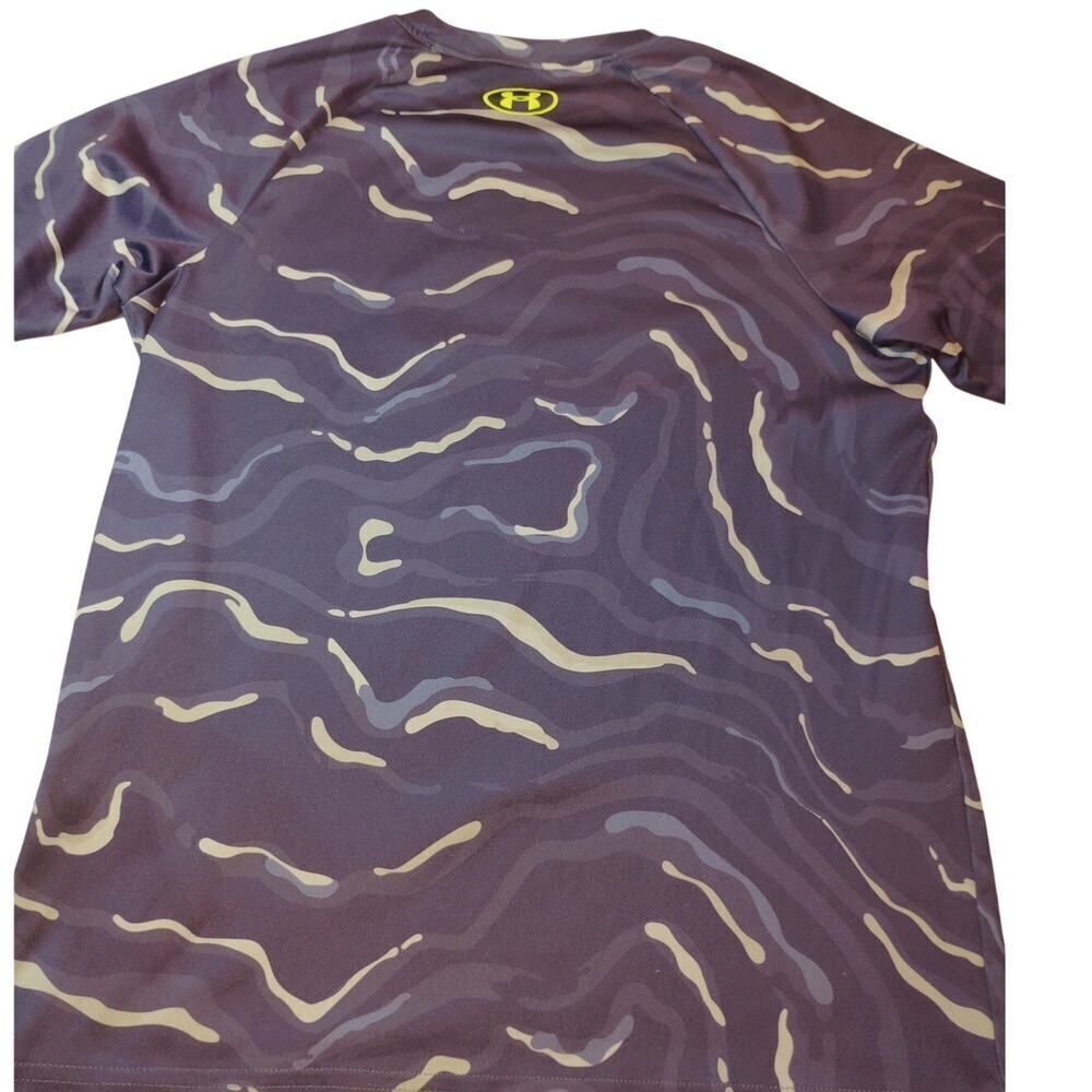 Under Armour HeatGear Youth Two-Tone Blue T-Shirt - Size YXL